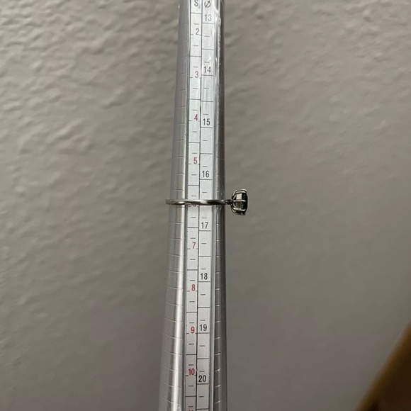 1.30 Carat Teal Sapphire Ring Sterling Silver Setting No Heat Sz 6 - Picture 6 of 6